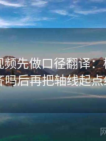读西瓜视频先做口径翻译：核对对比口径对齐吗后再把轴线起点终点读全