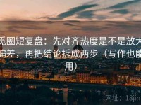 觅圈短复盘：先对齐热度是不是放大偏差，再把结论拆成两步（写作也能用）
